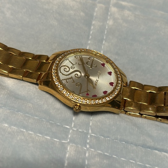 Betsey Johnson Gold Heart Watch